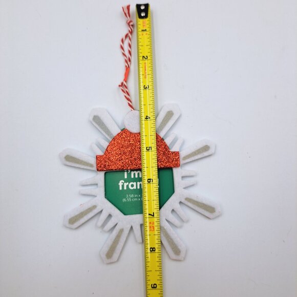 Snowflake Picture Frame Christmas Holiday Ornaments Set of Four or More - Picture 5 of 5